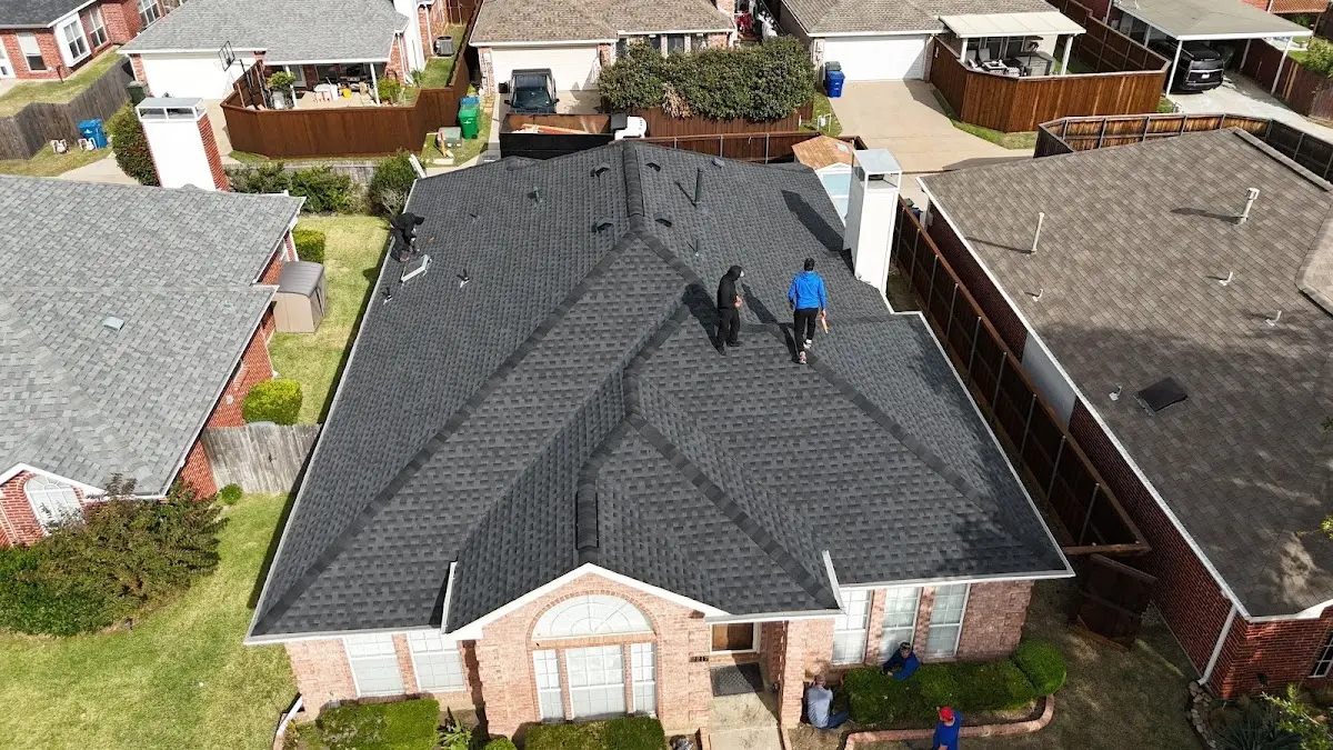 Commercial Roofing work in progress on a Gladeview property